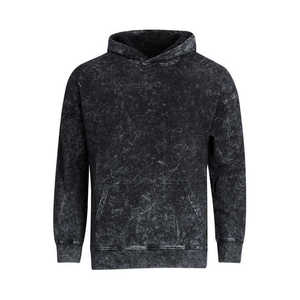 Sweat-shirts à capuche zippés thermiques personnalisés de haute qualité, 100 % coton, effet vintage délavé, coupe classique, délavage acide, pour hommes, vente en gros - Product Image 6