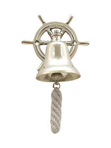 Campana colgante de pared de latón antiguo de gran calidad a precio razonable para decoración Mandir, perfecta para templos de casas y sala de meditación - Product Image 4