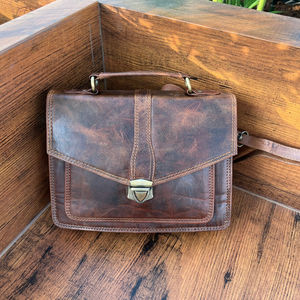 กระเป๋าสะพายไหล่หนังวัวสไตล์วินเทจสำหรับผู้หญิงกระเป๋าพาดลำตัวหนังแท้แฟชั่นมาใหม่ - Product Image 2