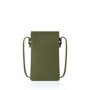 Sac à bandoulière pour téléphone en cuir véritable italien, cadre fin - PS683 - Product Image 1