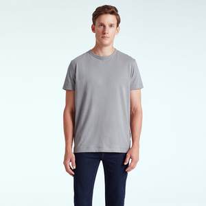 Camisetas unisex con logotipo personalizado, ropa personalizada, camiseta de ajuste Regular para hombres y mujeres, Camiseta básica de cuello redondo liso de mezcla de algodón para hombres y mujeres - Product Image 3