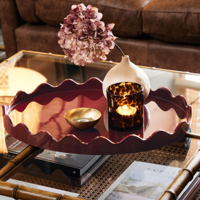 Nouvelle tendance à la main laque plateau en bois prix de gros pour le thé vin et chocolat servant des articles décoratifs du Vietnam