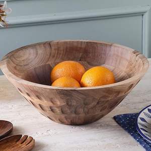 Sustainable <b>Wooden</b> <b>Salad</b> <b>Bowl</b> for Eco Conscious Homes Hand Polished <b>Wooden</b> <b>Salad</b> <b>Bowl</b> for Long Lasting Use by HAND MADE CRAFT - Product Image 5