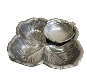 New Arrival <b>Mirror</b> Polished Aluminum Dips & Chips <b>Tray</b> Rounded Serving <b>Tray</b> Handmade Durable Quality Food <b>Trays</b> - Product Image 3
