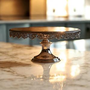 Présentoir à gâteaux en or Présentoir à desserts d'anniversaire Présentoir alimentaire Outils de gâteaux de mariage - Product Image 5