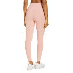 Leggings de Yoga Sólidos Personalizados de Último Diseño, Leggings de Mujer de Alta Calidad Transpirables de Spandex/Poliéster al por Mayor - Product Image 3