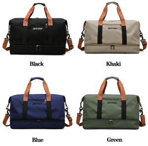 Sac de sport écologique personnalisé avec logo imprimé, sac de voyage imperméable avec compartiment à chaussures, sac de yoga, sac de fitness, sac de formation - Product Image 6