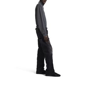 Pull en maille de coton gris à demi-zip pour homme, col camionneur, chaud, tendance, pull décontracté d'hiver, superposé, confortable, tricoté, 2026 - Product Image 4