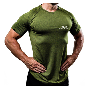 Durable 100% algodón poliéster gimnasio ajuste camiseta para hombres de gran tamaño de manga corta logotipo personalizado impresión Digital 180gsm Stock tela - Product Image 6