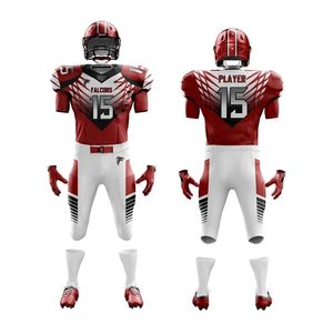 2024 ensemble d'uniformes de football américain personnalisés confortables vêtements de sport respirants antibactériens et Anti-UV - Product Image 1