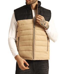 High Quality Winter Sleeveless Puffer <b>Vest</b> Jacket Custom Logo Breathable Quick Dry Casual Men's Puffer <b>Vests</b> - Product Image 1