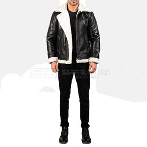 Nueva última moda Mejor precio Chaqueta de cuero de invierno para hombres Nuevo estilo duradero con logotipo personalizado a prueba de viento - Product Image 6