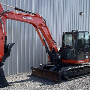 LIVRAISON GRATUITE MINI-EXCAVATRICE KUBOTA KX080-4 66 CV CABINE CLOSERE APPROUVÉE EPA CE Moteur hydraulique auxiliaire Pompe à engrenages PLC. - Product Image 1