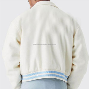 Vestes de survêtement en toile personnalisées, vêtements décontractés de haute qualité, grande taille, logo frontal pour la vente en ligne - Product Image 3