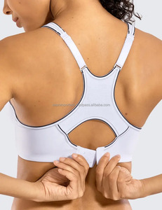 ชุดชั้นในกีฬาไม่มีสายรัดสำหรับเล่นโยคะออกกำลังกายมีโลโก้ด้านหน้าถอดออกได้วัสดุสแปนเด็กซ์/ ไนลอนแห้งเร็ว - Product Image 3