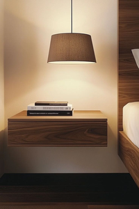 Mesita de Noche de Madera Maciza con Cajón Mesa Auxiliar Moderna de Madera para Almacenamiento en el Dormitorio Mueble Minimalista Duradero - Product Image 6