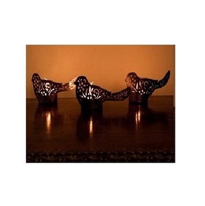 hot sell decorative bird style customized colored candle votive holder for home Diwali decoration - Product Image 1