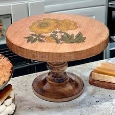 Support à gâteau en bois avec logo personnalisé pour la décoration de l'événement - Product Image 6