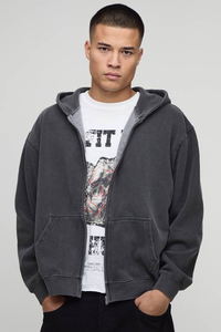 Sweat à capuche uni en molleton lourd personnalisé, 100% coton, coupe classique, streetwear, pull-over, unisexe, haute qualité - Product Image 4