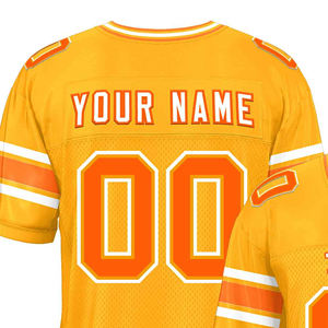 Maillot de football américain personnalisé à manches courtes respirant de nouvelle conception 2025 avec broderie - Product Image 6