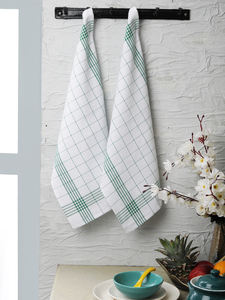 100% paños de limpieza de cocina de algodón con patrón de cuadros cuadrados tejidos Toallas de cocina para uso doméstico - Product Image 6