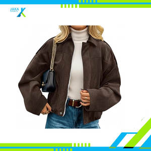 Chaqueta de Mujer de Piel Sintética, Largo Regular, Otoño Invierno, Cierre de Cremallera, Estampado de Piel de Oveja, Estilo Casual y Elegante - Product Image 4