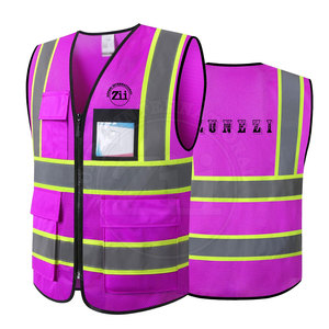 Chaleco de Seguridad Reflectante de Alta Visibilidad, Nuevo, con Logotipo, ANSI Clase 1, Impermeable, con Luz LED Intermitente, Transpirable, Ligero, Material Duradero - Product Image 1