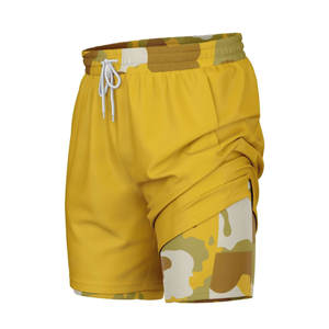 Short de fitness et de basket-ball de haute qualité pour homme, maille respirante, fermeture éclair, 2 poches, vêtements de basket-ball de grande taille - Product Image 1