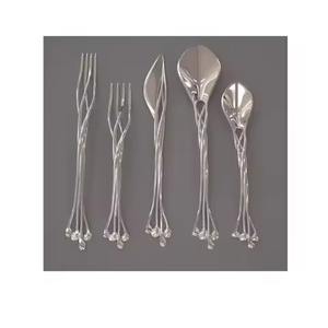 Royal Design Embossed Beautiful Fancy Cutlery <b>Flatware</b> <b>Set</b> Modern Hot Selling - Product Image 2