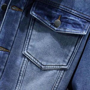 Vêtements décontractés Vestes pour hommes Vestes pour hommes en denim de qualité supérieure Veste de tous les jours pour homme avec intérieur et extérieur doux - Product Image 3