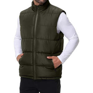 Chaqueta de Invierno para Hombre al por Mayor, 100% Algodón y Poliéster, Nueva, con Capucha, Ultraligera, Estilo Urbano, Cuello Alto, Acogedora, Tipo Bomber - Product Image 2