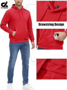 Sweats à capuche épais et 100% coton entièrement personnalisés pour hommes, grande taille, logo personnalisé, meilleure mode - Product Image 5