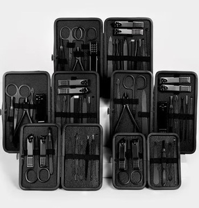 Kit de manucure portable noir de qualité supérieure TEEJAY avec étui, outils de beauté testés à la main, OEM, étiquette privée personnalisée - Product Image 5
