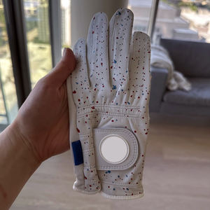 Logo personnalisé Cabretta cuir antidérapant doux respirant gant de golf prix de vente entier 2025 hommes gants de golf - Product Image 1