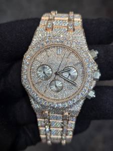 Montre Hip Hop de luxe pour homme, modèle dernier cri, avec mouvement Miyota, diamants Moissanite, cadran analogique en verre, boîtier carré en acier inoxydable - Product Image 3