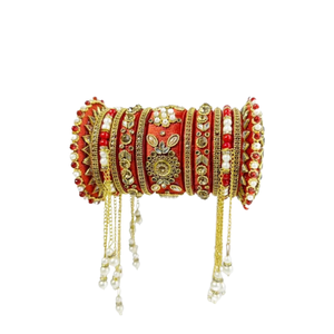 Vente en gros de bracelets style indien Churiya pour mariage dernier design fait à la main indien bracelets de mariée ensembles Churiyan pour dames - Product Image 4