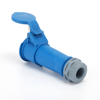 Prise électrique industrielle étanche IP67 murale 240V 3P + N + E 3 Surface en polyamide EU pour 16A 32A 63A 125A 3P 4Pin
