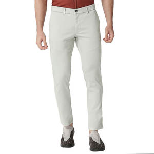 กางเกงชิโนแฟชั่นอินเทรนด์สำหรับผู้ชายกางเกงผ้าคอตตอนสไตล์ไฮสตรีทแบบมีเอกลักษณ์100% มีซิปรูดสำหรับใส่กลางแจ้ง - Product Image 1