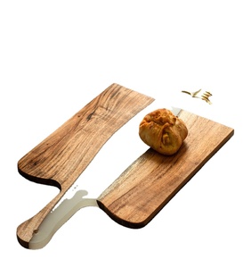 Planche à fromage en bois et résine de haute qualité maison et ustensiles de cuisine fête d'anniversaire utilisé Logo personnalisé nouveaux produits - Product Image 1