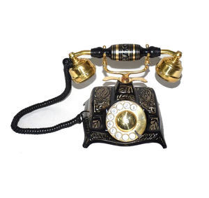<b>Table</b> Decorative Telephone With Excellently Quality Brass Metal Design Antique Telephone and Polished Finishing Design . - Product Image 5