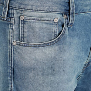 Short d'été quantité minimale de commande pour hommes Pantalon demi-motard couleur Vente en gros à bas prix Jeans droit déchiré OEM personnalisé en denim à longueur courte pour hommes - Product Image 6