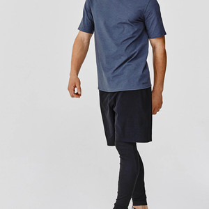 Pantalones Cortos Deportivos Casuales para Hombre Hechos a Medida, Cintura Elástica, Logotipo Frontal Sólido, Tejido de Poliéster Transpirable de Secado Rápido para Entrenamiento Deportivo y Fitness - Product Image 3