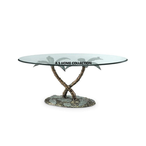 Nouvelle arrivée dernière conception couleur dorée solide métal luxe maison villa utiliser table basse ensemble - Product Image 6