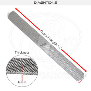 Escofina de pezuña con espiga de doble cara/Herramienta de recorte de pezuña equina reutilizable para herramienta de herrador de pezuña de caballo - Product Image 3