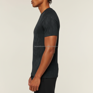 Camiseta Deportiva de Compresión Unisex Personalizada, Cuello Redondo, Manga Corta, Ajuste Ceñido, para Entrenamiento, Deporte, Atlética, Ligera - Product Image 3