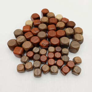 Dés en bois polyédriques artisanaux, 7 pièces, écologiques, durables, de luxe, pour jeux de société, RPG, Tradebyd - Product Image 2