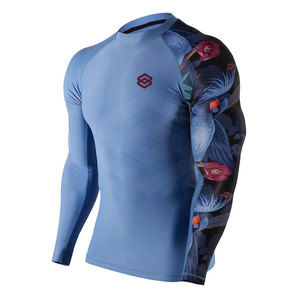 Rashguard MMA à manches longues en spandex/polyester 300g, respirant, de haute qualité, design personnalisé, prix avantageux - Product Image 2