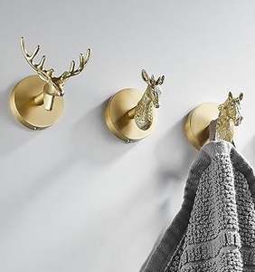 Antique Look Luxury Aluminum Wall <b>Hook</b> Decorative Functional Piece <b>for</b> Hanging Bags <b>Towels</b> Enhancing Kitchen Bathroom Interiors - Product Image 2