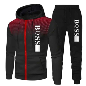 Chándal elegante para hombre, ajuste cómodo para entrenamiento, Fitness, uso diario y salida informal - Product Image 1