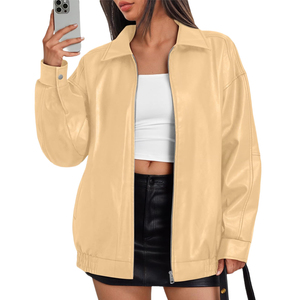 Chaqueta de Cuero para Mujer, Diseño Único y Popular, Chaquetas de Cuero para Mujer, Diseño OEM con Logotipo, Chaqueta de Cuero Genuino para Mujer en Nurak - Product Image 4